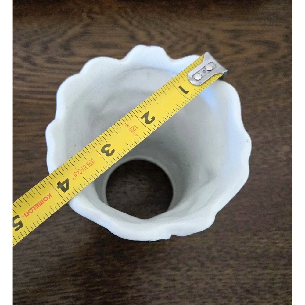 Vintage Porcelain Bisque Tealight Candle Holder‎ IRIS Hurricane Lamp Shade Cover